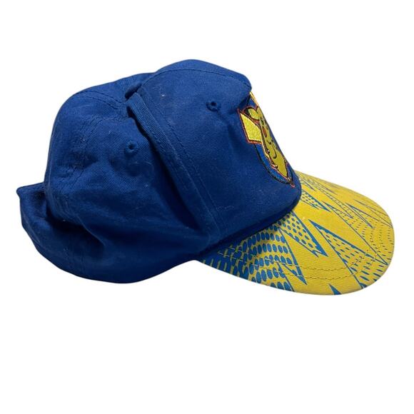 Pokémon Hat Embroidered Pikachu Nintendo Snapback Adjustable Royal Blue Youth OS - Picture 5 of 7